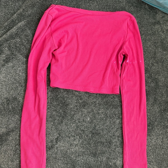 Pink Ribbed Shirt - Picture 2 of 2